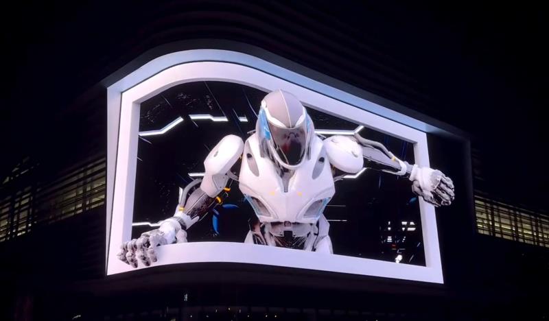 bevictor伟德官网超8K裸眼3D巨屏点亮；；；；；；翟