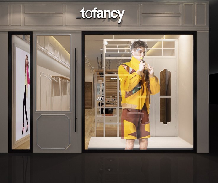 bevictor伟德官网智慧显示屏门店橱窗LED透明屏展示